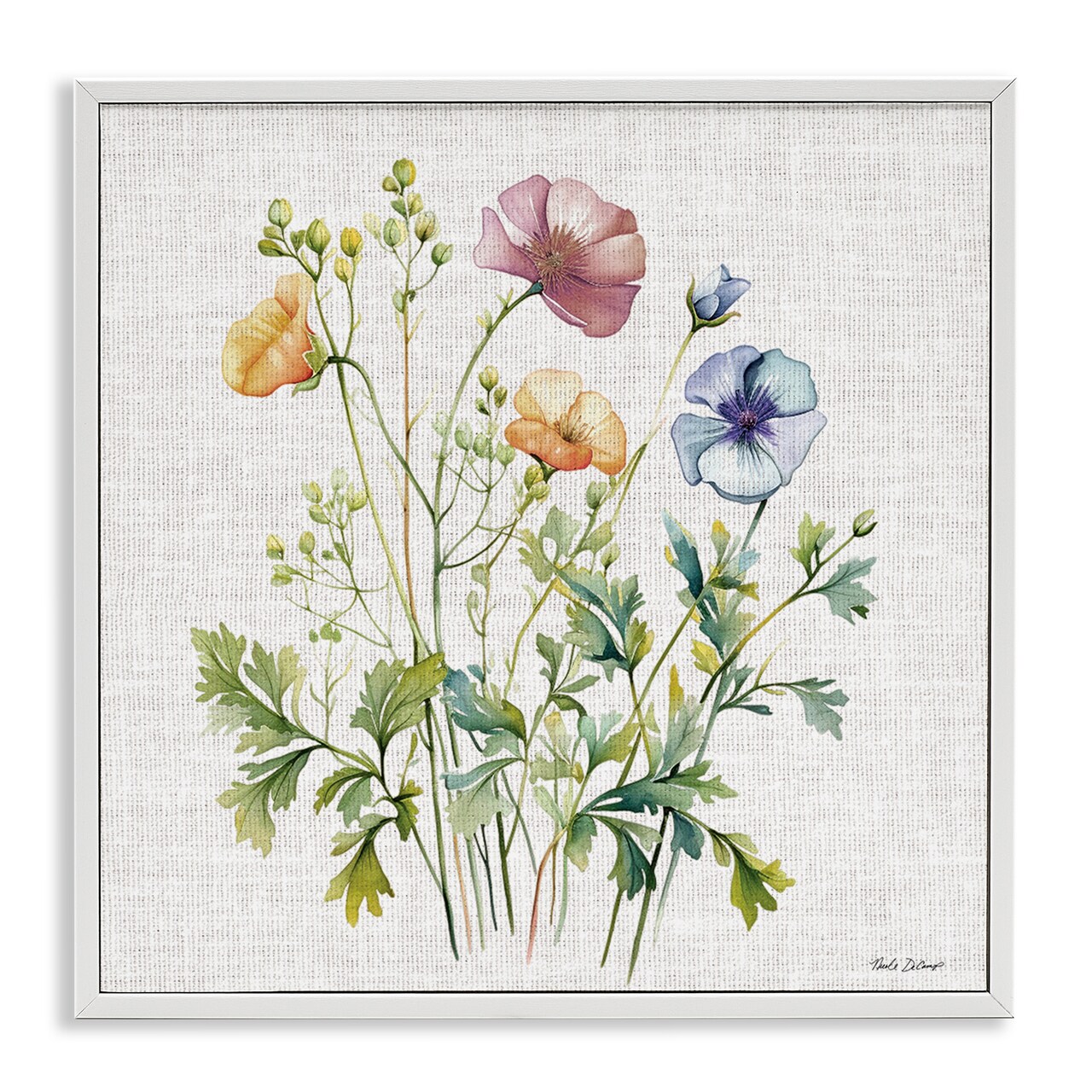 Stupell Industries Wild Botanical Bundle Framed Giclee, design by Nicole DeCamp
